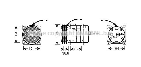 AVA QUALITY COOLING Kompressor,kliimaseade UVAK084